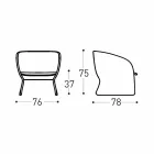 Kolltuk i jashtëm i veshur me susta, me fije sintetike - Maat nga Varaschin Viadurini