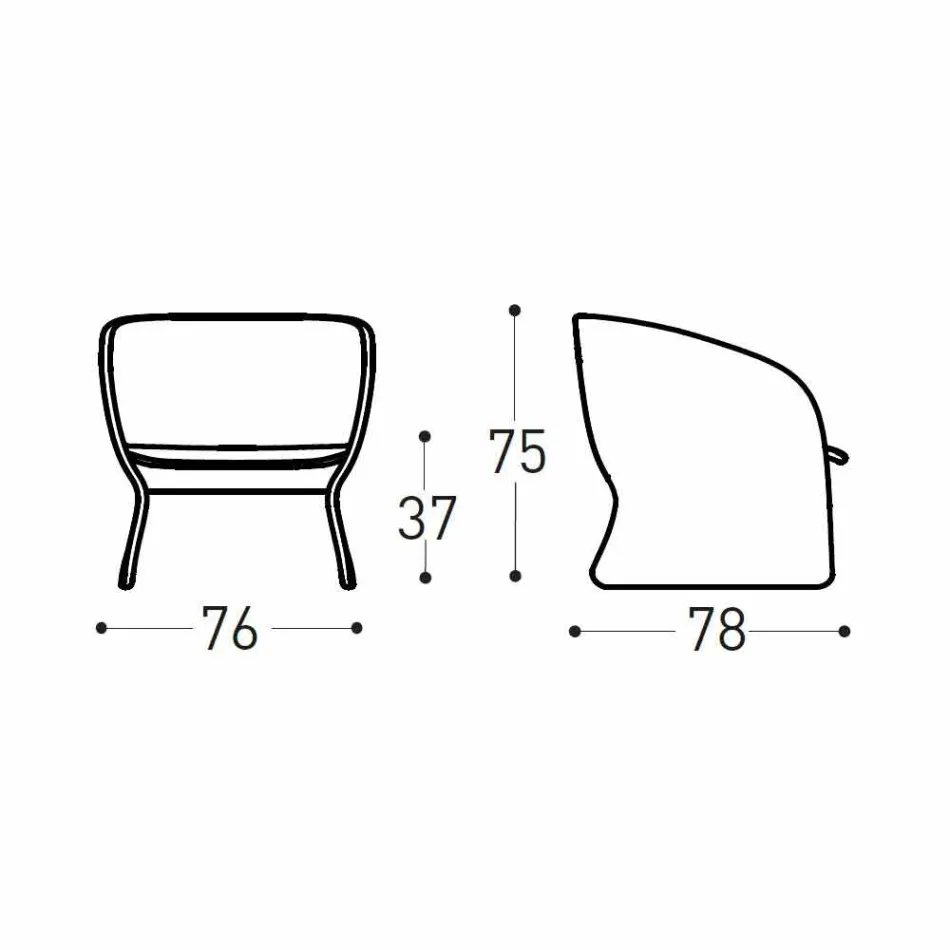 Kolltuk i jashtëm i veshur me susta, me fije sintetike - Maat nga Varaschin Viadurini