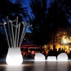 Kolltukë me dritë të jashtme me dritë LED në polietileni Prodhuar në Itali - Ervin Viadurini