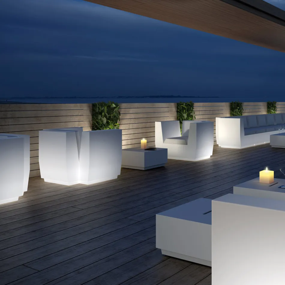 Kolltukë me dritë të jashtme në polietileni Prodhuar në Itali - Chiabotto Viadurini