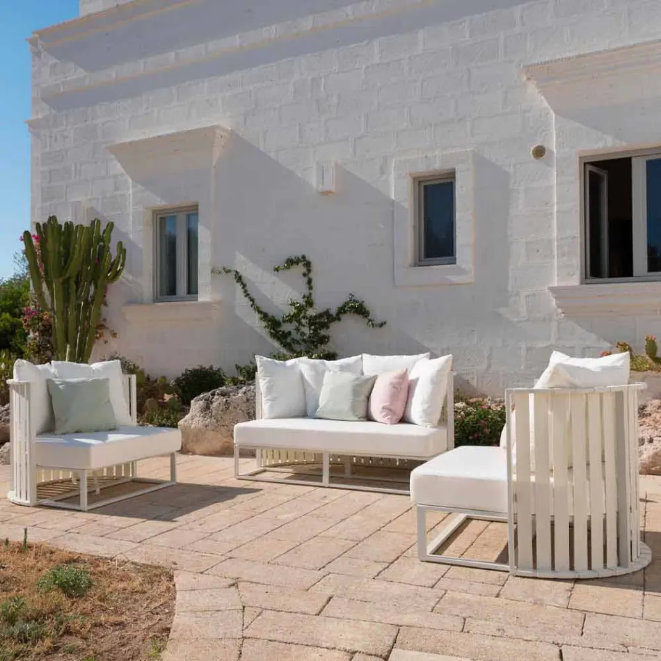 Kolltuk i jashtëm në litarë alumini dhe dizajni luksoz 3 përfundime - Julie Viadurini