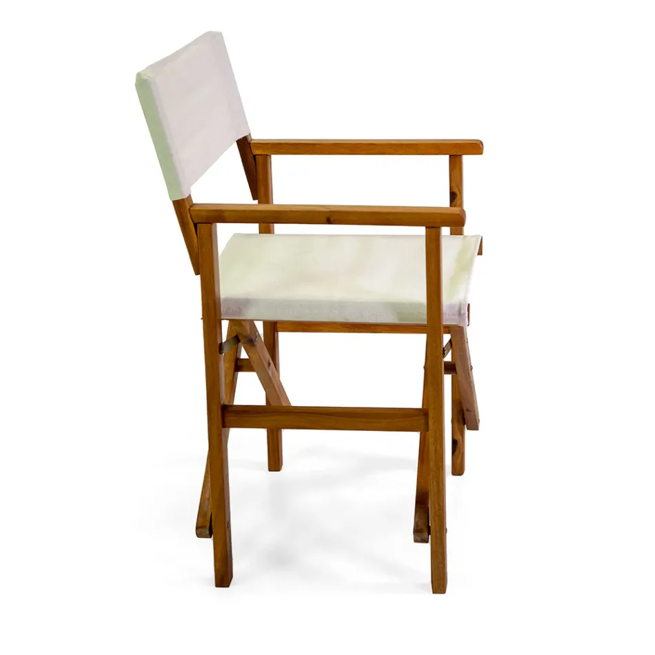 Karrige Drejtorie me Dru Akacie me vaj Ngjyrë Natyrale - Teknike Viadurini