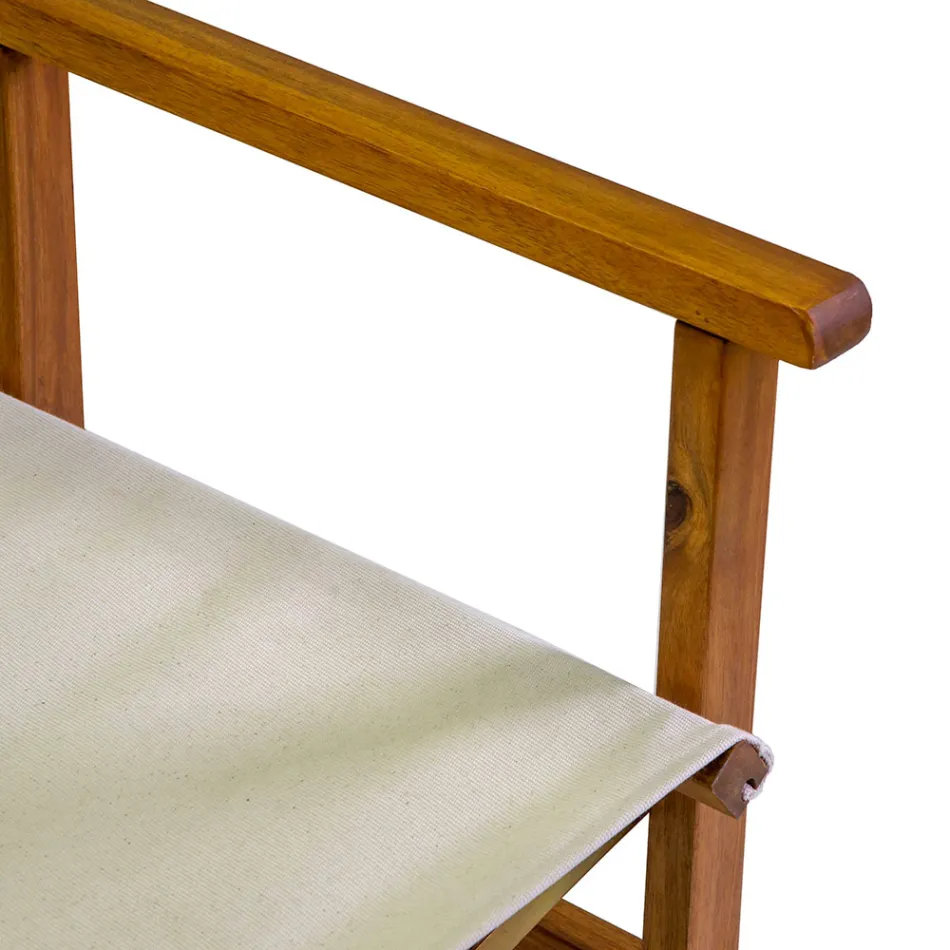 Karrige Drejtorie me Dru Akacie me vaj Ngjyrë Natyrale - Teknike Viadurini