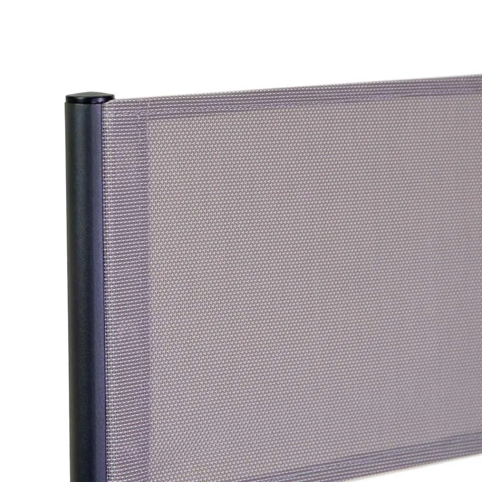 Karrige Drejtorie E punuar nga Alumini, Tekstili dhe Mbështetja e Krahit prej Tik - Tenda Viadurini