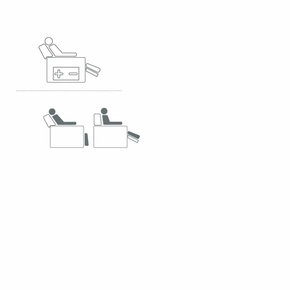 Relax kolltuk 2 motorë lëkure kthyeshëm / pëlhurë / lëkurë moderne Bluma Viadurini