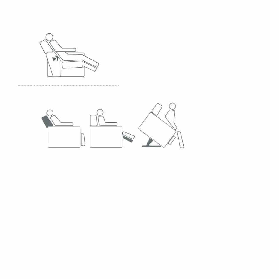 Kolltuk relaksues me dizajn trëndafili me 2 motorë, prodhuar në Itali Viadurini