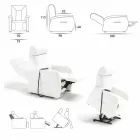 Kolltuk relaksues me dizajn trëndafili me 2 motorë, prodhuar në Itali Viadurini