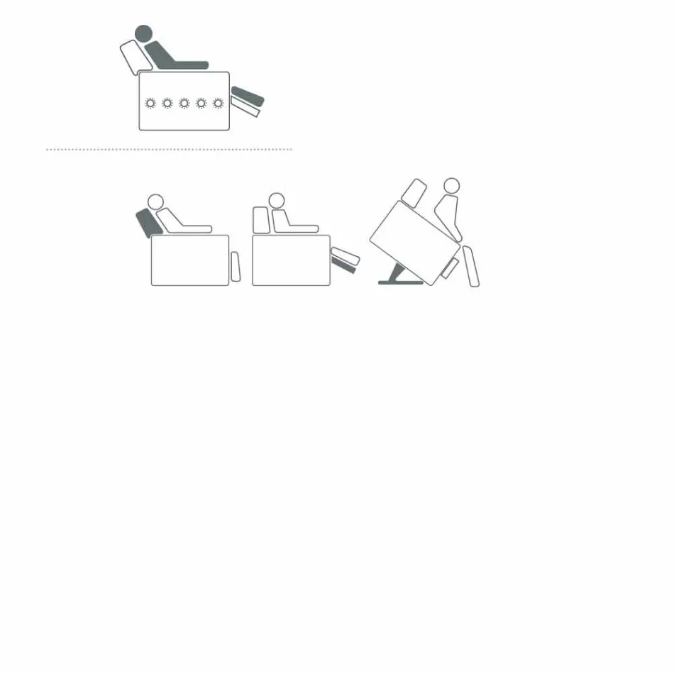 Kolltuk relaksues me dizajn trëndafili me 2 motorë, prodhuar në Itali Viadurini