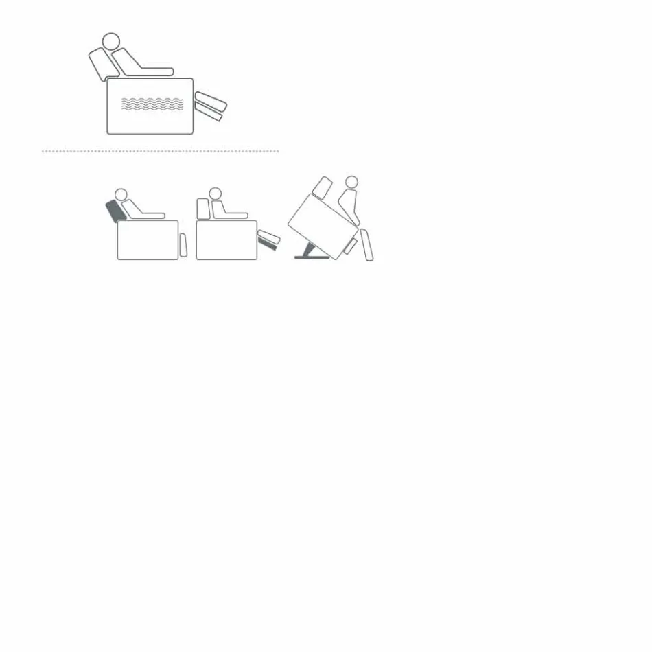 Kolltuk relaksues me dizajn trëndafili me 2 motorë, prodhuar në Itali Viadurini