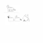 Kolltuk relaksues me dizajn trëndafili me 2 motorë, prodhuar në Itali Viadurini