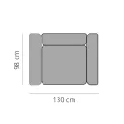 Kolltukë relaksuese kopshti në alumin dhe pëlhurë, dizajn në 3 finitura - Filomena Viadurini