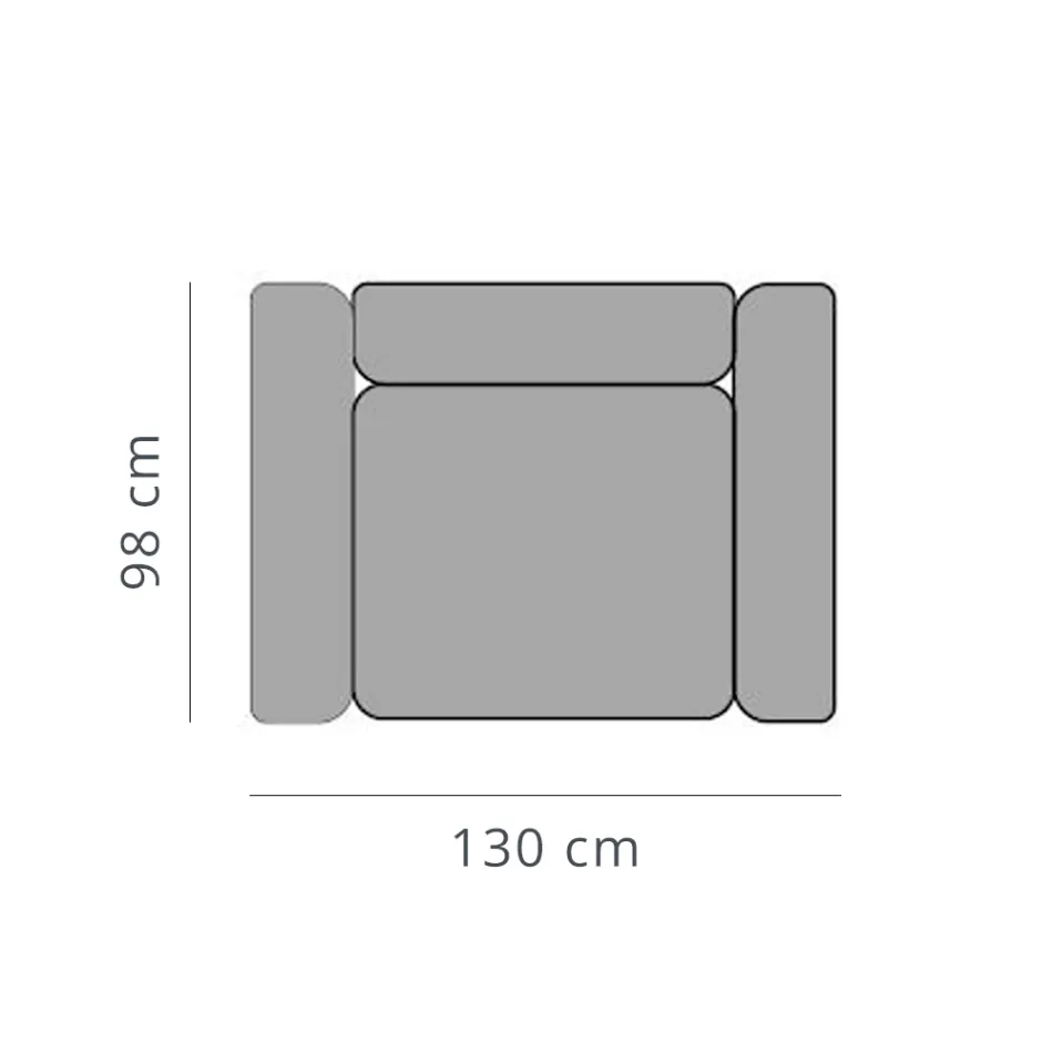 Kolltukë relaksuese kopshti në alumin dhe pëlhurë, dizajn në 3 finitura - Filomena Viadurini