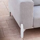 Kolltukë relaksuese kopshti në alumin dhe pëlhurë, dizajn në 3 finitura - Filomena Viadurini