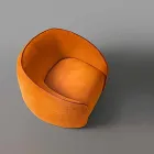 Relax Armchair Design Modern Made in Italy in pëlhurë me ngjyra - Baloo Viadurini