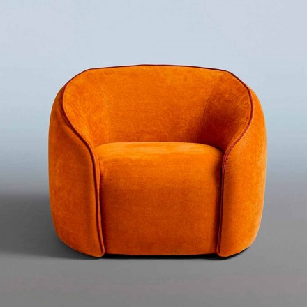 Relax Armchair Design Modern Made in Italy in pëlhurë me ngjyra - Baloo Viadurini