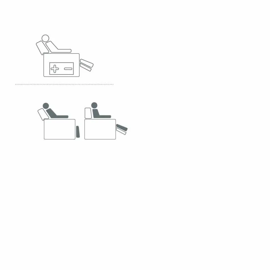 Kolltuk relaksues me rrotullim të motorizuar në pëlhurë / lëkurë / eko-lëkurë Gemma Viadurini