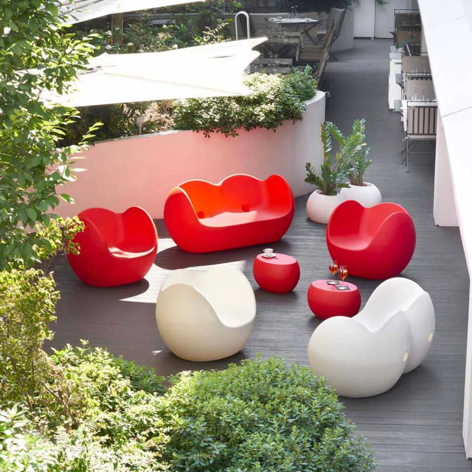 Kolltuk lëkundës me formë të rrumbullakët Dizajn me ngjyra Slide Blos i bërë në Itali Viadurini