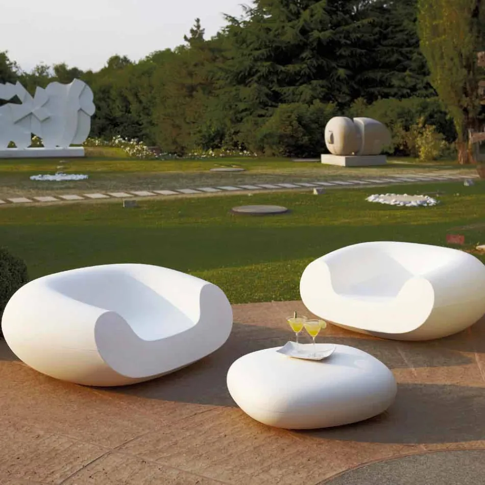 Kolltuk me rrumbullakët me ngjyra Slide Chubby model modern i prodhuar në Itali Viadurini