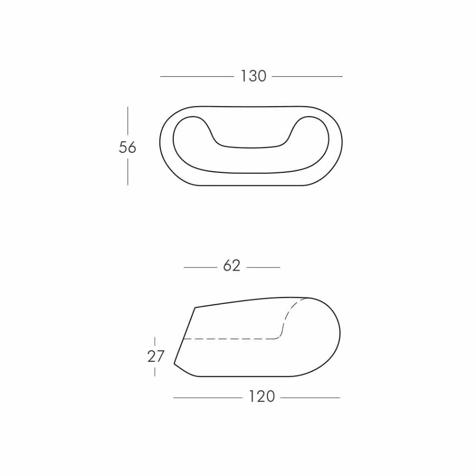 Kolltuk me rrumbullakët me ngjyra Slide Chubby model modern i prodhuar në Itali Viadurini