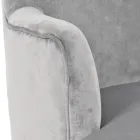 Kolltuku i dhomës së ndenjes me dizajn skandinav me efekt druri dhe kadife - Cinzio Viadurini