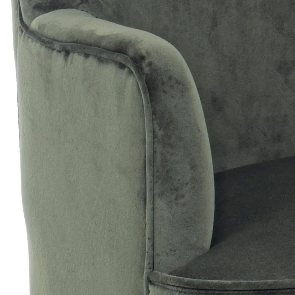 Kolltuku i dhomës së ndenjes me dizajn skandinav me efekt druri dhe kadife - Cinzio Viadurini