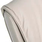 Karrige zyre me sajë çeliku dhe eko-lëkurë me mbështetëse krahu 2 copë - Monaldo Viadurini