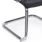 Karrige zyre me sajë çeliku dhe eko-lëkurë me mbështetëse krahu 2 copë - Monaldo Viadurini