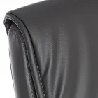 Karrige zyre me sajë çeliku dhe eko-lëkurë me mbështetëse krahu 2 copë - Monaldo Viadurini