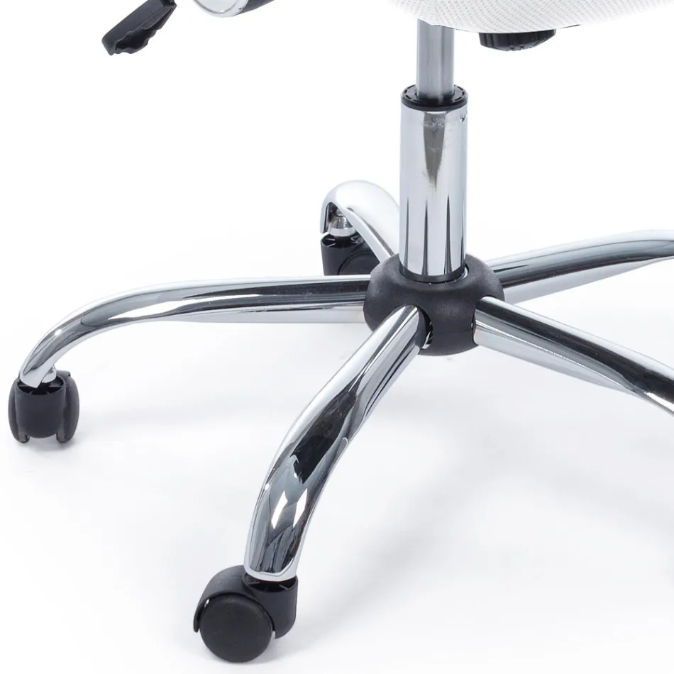 Karrige zyre Mbështetëse krahu dhe mbështetëse koke prej çeliku dhe rrjetë - Cerreto Viadurini