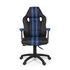 Kolltukë zyre e rrotullueshme e shtrirë në 2 ngjyra lëkure eko dhe najlon - Saronno Viadurini