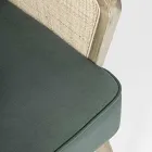 Kolltukë Vintage Dru me Mbështetëse krahësh prej bastun prej palme kacavjerrëse dhe poliestër - Ludovica Viadurini