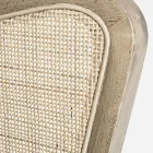 Kolltukë Vintage Dru me Mbështetëse krahësh prej bastun prej palme kacavjerrëse dhe poliestër - Ludovica Viadurini