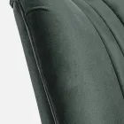 Kolltukë Vintage Dru me Mbështetëse krahësh prej bastun prej palme kacavjerrëse dhe poliestër - Ludovica Viadurini