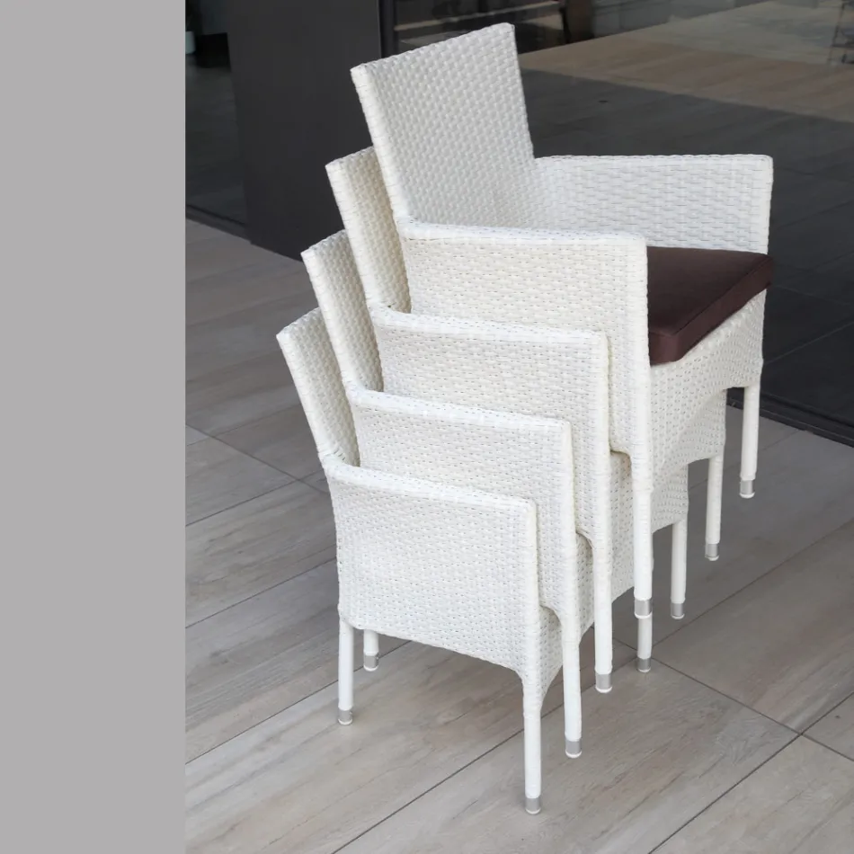 Karrige e jashtme e stivueshme në alumin e mbuluar me thurje - Bruma Viadurini