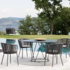 Kolltuku Kopshti ne Çelik dhe Litar Prodhuar ne Itali 2 Cope - Bronn Viadurini