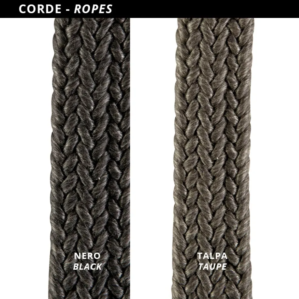 Kolltuku Kopshti ne Çelik dhe Litar Prodhuar ne Itali 2 Cope - Bronn Viadurini