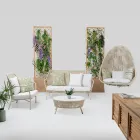 Karrige Kopshti prej Alumini dhe Litari të Endur - Asteria Viadurini