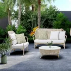 Karrige Kopshti prej Alumini dhe Litari të Endur - Asteria Viadurini