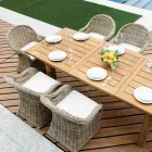 Kolltuku i Kopshtit E bërë nga Druri dhe Fibra në Gri Kubu - Lido Viadurini