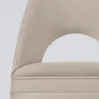 Kolltuku i dhomës së ndenjes në pëlhura të ndryshme me guaskë druri - Edgar Viadurini