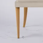 Kolltuku i dhomës së ndenjes në pëlhurë dhe dru të fortë Prodhuar në Itali - Jordi Viadurini