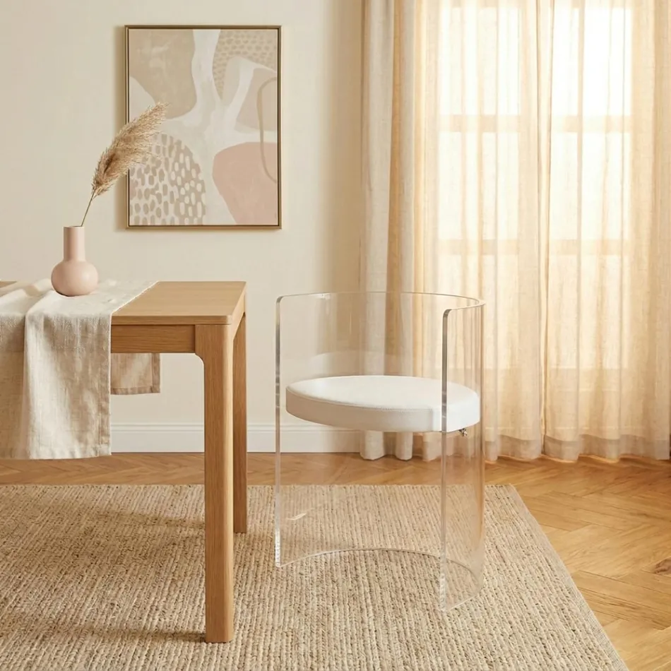 Kolltuk Elegant Transparent Pleksiglasi Prodhuar në Itali - Rachele Viadurini