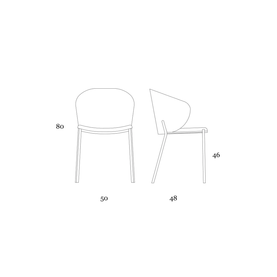 Kolltukë metalike dhe sedilje Neve Cashmere Made in Italy - Ivy Viadurini