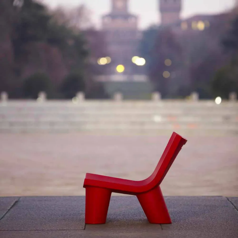 Karrige rri kot me dizajn rrëshqitës Lita e ulët me ngjyra e prodhuar në Itali Viadurini