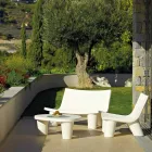 Karrige rri kot me dizajn rrëshqitës Lita e ulët me ngjyra e prodhuar në Itali Viadurini