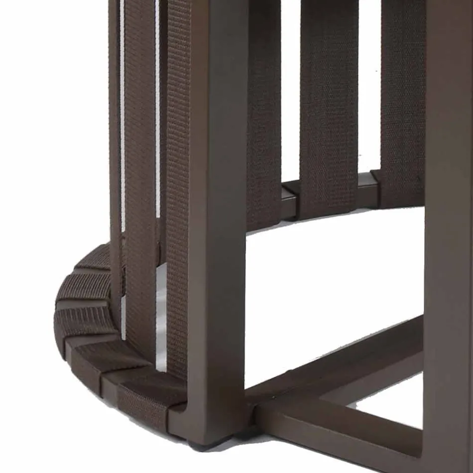 Kolltuk për darkë në natyrë në litarë alumini dhe luksoze - Julie Viadurini