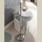 Mbajtëse peshqiri për dysheme me enë tunxh dhe sapun qeramike Vintage - Rouen Viadurini