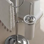 Mbajtëse peshqiri për dysheme me enë tunxh dhe sapun qeramike Vintage - Rouen Viadurini