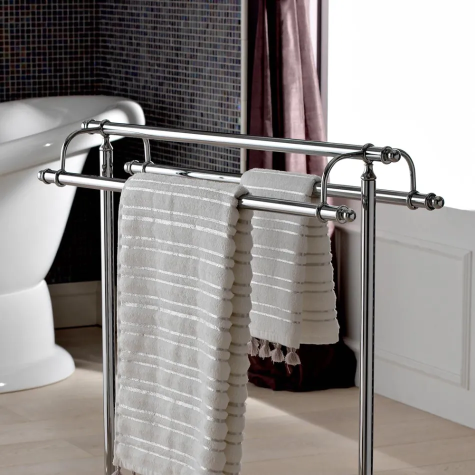 Mbajtëse peshqiri prej bronzi në stilin Vintage Prodhuar në Itali - Umaima Viadurini