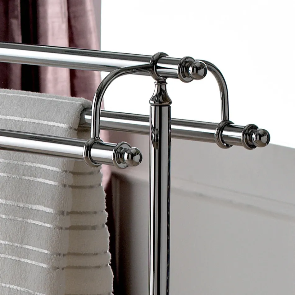 Mbajtëse peshqiri prej bronzi në stilin Vintage Prodhuar në Itali - Umaima Viadurini